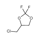 2,2-difluoro-4-(chloromethyl)-1,3-dioxolane结构式