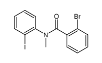 2-bromo-N-(2-iodophenyl)-N-methylbenzamide结构式