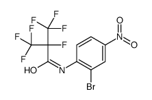 N-(2-bromo-4-nitrophenyl)-2,3,3,3-tetrafluoro-2-(trifluoromethyl)propanamide结构式
