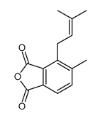 5-methyl-4-(3-methylbut-2-enyl)-2-benzofuran-1,3-dione Structure