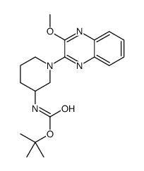 [1-(3-Methoxy-quinoxalin-2-yl)-piperidin-3-yl]-carbamic acid tert-butyl ester structure