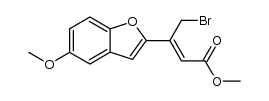 methyl 4-bromo-3-(5-methoxybenzofuran-2-yl)but-2-enoate Structure