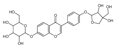 3-[4-[3,4-dihydroxy-4-(hydroxymethyl)oxolan-2-yl]oxyphenyl]-7-[3,4,5-trihydroxy-6-(hydroxymethyl)oxan-2-yl]oxychromen-4-one结构式