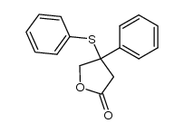 4-phenyl-4-phenylthio-4,5-dihydrofuran-2(3H)-one结构式