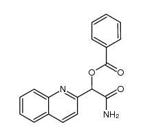 benzoyloxy-[2]quinolyl-acetic acid amide Structure