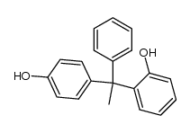 1-phenyl-1-(2-hydroxyphenyl)-1-(4-hydroxyphenyl)ethane结构式