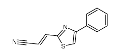 3-(4-phenylthiazol-2-yl)acrylonitrile结构式