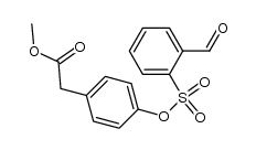 methyl 2-(4-(((2-formylphenyl)sulfonyl)oxy)phenyl)acetate Structure