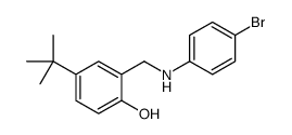 2-[(4-bromoanilino)methyl]-4-tert-butylphenol结构式