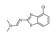 N'-(4-chloro-1,3-benzothiazol-2-yl)-N,N-dimethylmethanimidamide结构式