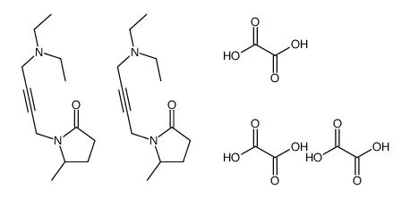 1-[4-(diethylamino)but-2-ynyl]-5-methylpyrrolidin-2-one,oxalic acid Structure