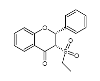 cis-3-(ethylsulfonyl)flavanone Structure