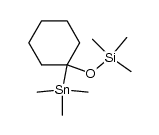 ((trimethylsilyl)oxy)(cyclohexyl)trimethylstannane结构式