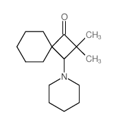 Spiro[3.5]nonan-1-one,2,2-dimethyl-3-(1-piperidinyl)- Structure