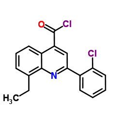 2-(2-Chlorophenyl)-8-ethyl-4-quinolinecarbonyl chloride图片