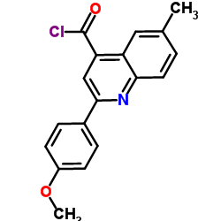 2-(4-Methoxyphenyl)-6-methyl-4-quinolinecarbonyl chloride Structure