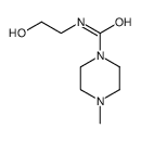 1-Piperazinecarboxamide,N-(2-hydroxyethyl)-4-methyl-(9CI) Structure