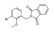 2-{[3-bromo-2-(methyloxy)phenyl]methyl}-1H-isoindole-1,3(2H)-dione结构式