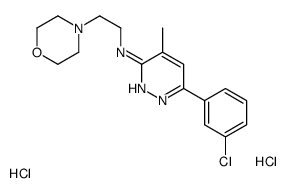 6-(3-chlorophenyl)-4-methyl-N-(2-morpholin-4-ylethyl)pyridazin-3-amine,dihydrochloride Structure