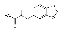 3-(benzo[d][1,3]dioxol-5-yl)-2-iodopropanoic acid结构式