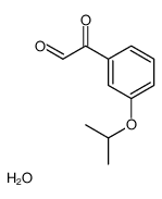 2-(3-ISOPROPOXYPHENYL)-2-OXOACETALDEHYDE HYDRATE Structure