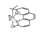 PtClEt(2,9-Me2-1,10-phenanthroline)(C2H4) Structure