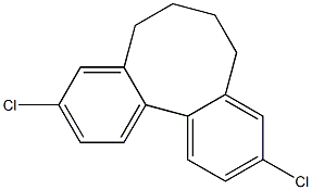 3,10-dichloro-5,6,7,8-tetrahydrodibenzo[a,c][8]annulene结构式