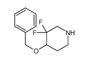 4-(苄氧基)-3,3-二氟哌啶结构式