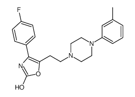 4-(4-fluorophenyl)-5-[2-[4-(3-methylphenyl)piperazin-1-yl]ethyl]-3H-1,3-oxazol-2-one Structure