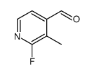 2-Fluoro-3-methylpyridine-4-carboxaldehyde结构式