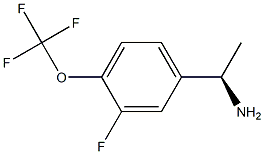 (1R)-1-[3-FLUORO-4-(TRIFLUOROMETHOXY)PHENYL]ETHYLAMINE Structure
