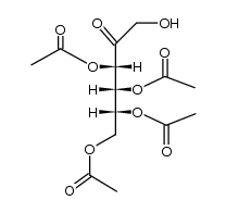 3,4,5,6-tetra-O-acetyl-D-fructose结构式