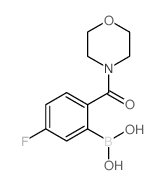 (5-Fluoro-2-(morpholine-4-carbonyl)phenyl)boronic acid structure