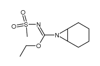 7-(N'-(methylsulfonyl)ethoxycarbimidoyl)-7-azabicyclo[4.1.0]heptane结构式