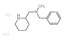 N-Methyl(phenyl)-N-(2-piperidinylmethyl)-methanamine dihydrochloride结构式