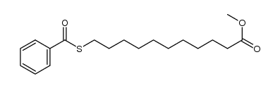 methyl 11-benzoylthioundecanoate结构式