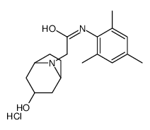 2-(3-hydroxy-8-azabicyclo[3.2.1]octan-8-yl)-N-(2,4,6-trimethylphenyl)acetamide,hydrochloride Structure
