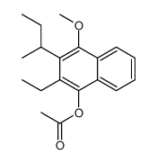 (3-butan-2-yl-2-ethyl-4-methoxynaphthalen-1-yl) acetate结构式