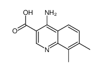 4-amino-7,8-dimethylquinoline-3-carboxylic acid structure
