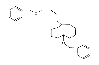 6-(Benzyloxy)-1-(4-(benzyloxy)butyl)cyclodecene结构式