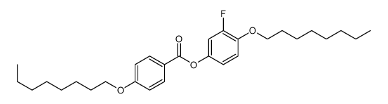 (3-fluoro-4-octoxyphenyl) 4-octoxybenzoate结构式