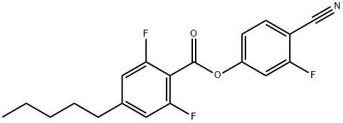 4-cyano-3-fluorophenyl2,6-pentylbenzoate结构式