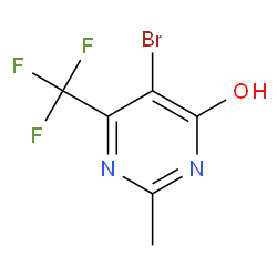 5-Bromo-2-methyl-6-(trifluoromethyl)pyrimidin-4-ol structure