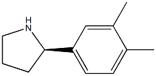 (2R)-2-(3,4-DIMETHYLPHENYL)PYRROLIDINE结构式