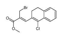 methyl (Z)-2-(bromomethyl)-3-(1-chloro-3,4-dihydronaphthalen-2-yl)prop-2-enoate Structure