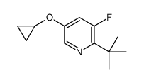 2-tert-butyl-5-cyclopropyloxy-3-fluoropyridine Structure