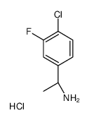 (S)-1-(4-Chloro-3-fluorophenyl)ethanamine hydrochloride Structure