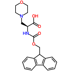 Fmoc-3-(1-Morpholinyl)-L-Ala-OH structure