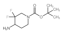 4-氨基-3,3-二氟哌啶-1-羧酸叔丁酯图片