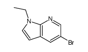 5-bromo-1-ethyl-1H-pyrrolo[2,3- b]pyridine结构式